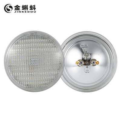 LED泳池灯PAR56灯泡壳加厚玻璃 七彩rgb嵌入式游泳池灯水下灯光源