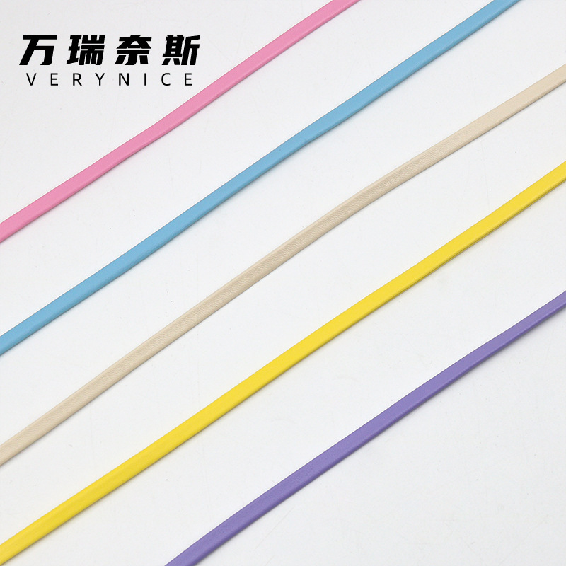 Wanruinai's New Korean Simple Candy Color Leather Handmade DIY Bow Hair Accessories Hairpin Material Accessories