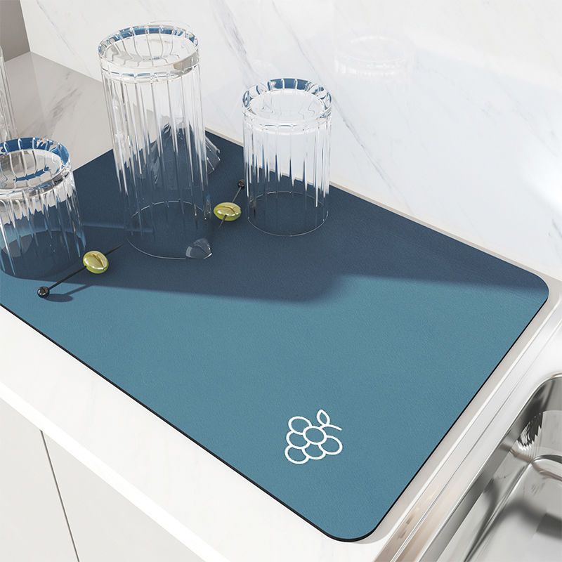 Mesa de cocina minimalista moderna absorbente de secado rápido estera de mesa de fácil cuidado estera de drenaje de barro de diatomeas resistente a las manchas resistente al desgaste del hogar