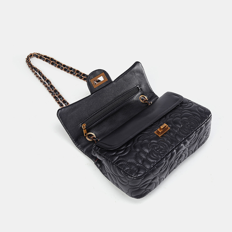 Camelia da donna, nuovo modello 2026, borsa a catena elegante e alla moda, borsa a tracolla e a spalla._voghion.com
