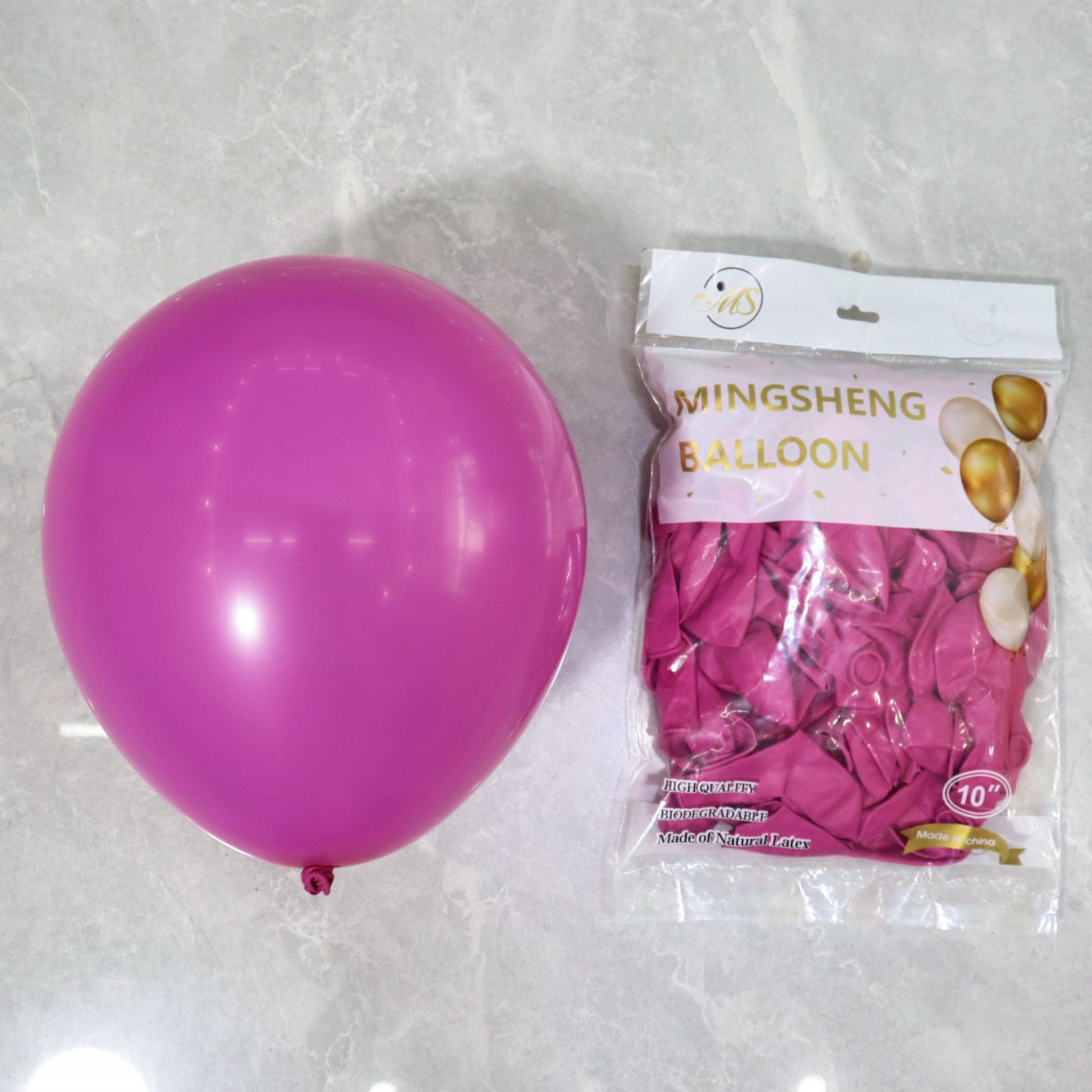 Venta al por mayor de 10 pulgadas 2,2G globo de látex engrosado visita a los Estados Unidos mate redondo cumpleaños fiesta suministros decoración Matt globo