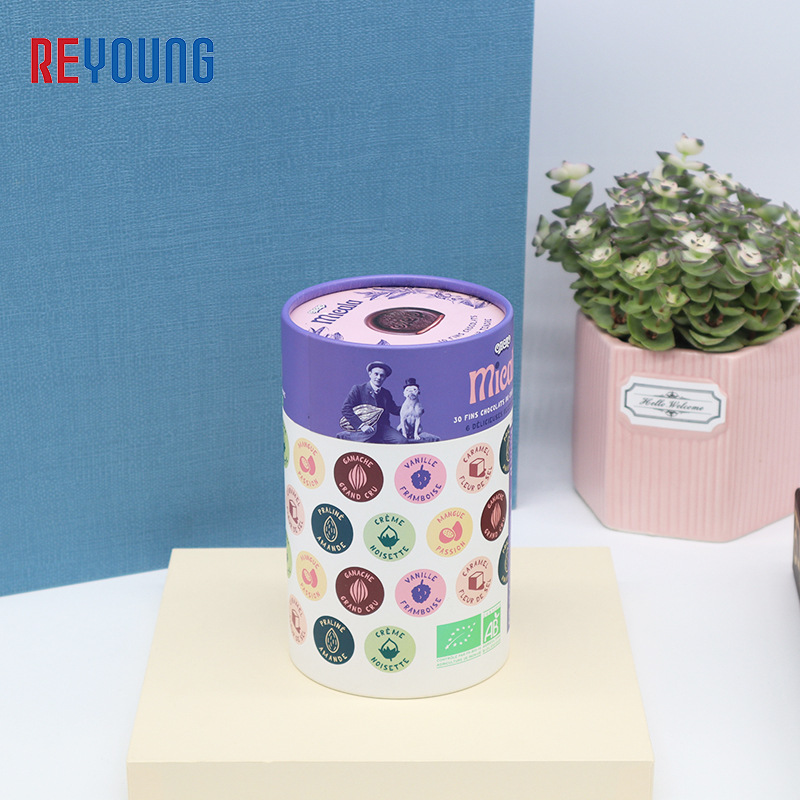 直供食品纸罐制定饼干糖果藕粉圆筒包装收纳纸筒天地盖茶叶筒批发