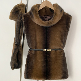 �W���r�з�ˮ��ë�R��ŮFaux Mink Vest�ﶬ�Ӻ�h��ëƤ���ĬF؛