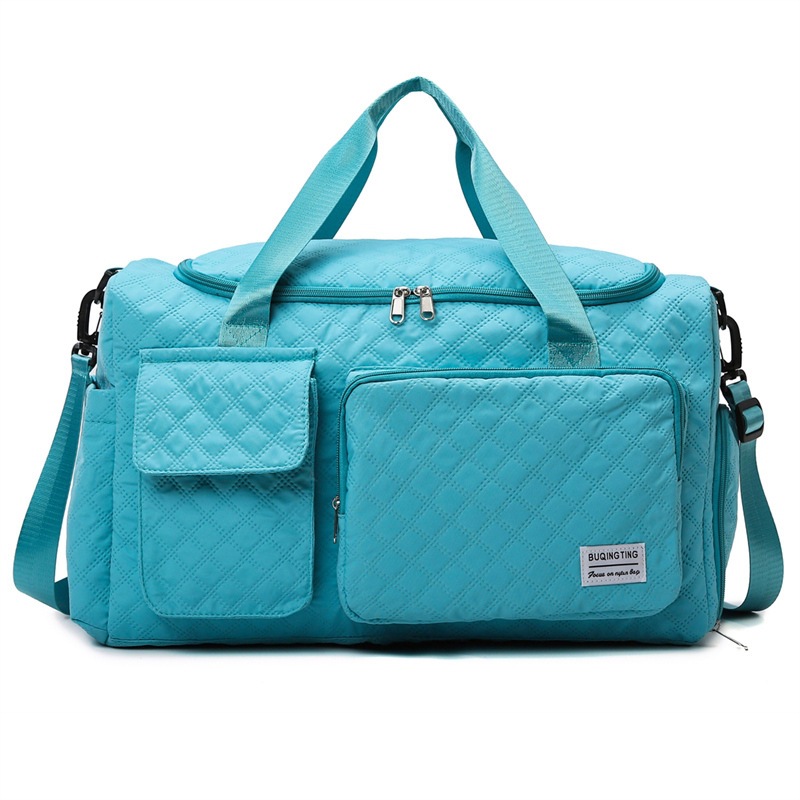 Bolsa de fitness de separación húmeda y seca transfronteriza, bolsa de yoga de entrenamiento de gran capacidad para hombres, bolsa de lona de hombro, bolsa de viaje de corta distancia