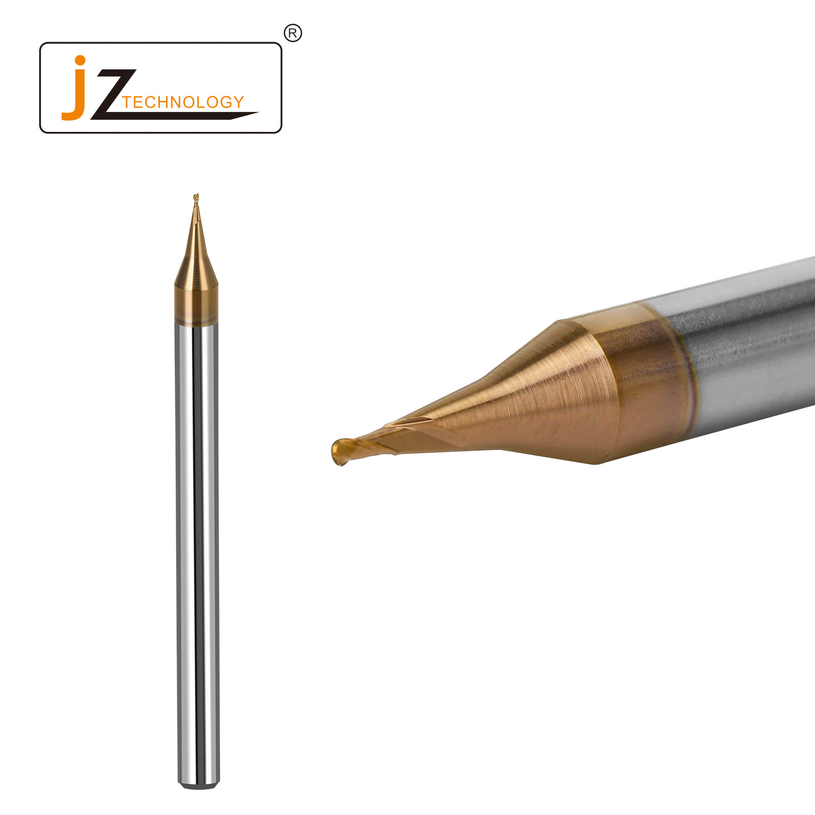 加硬微小径钨钢涂层铣刀高硬小径钨钢刀高精度超耐磨精密数控铣刀