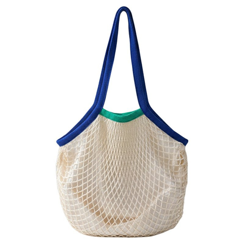 Lined Mesh Shopping Bag, Beach Bag, Customizable Colorful Mesh Tote Bag, Eco-Friendly, Strong Load-Bearing Capacity, Portable Mesh Tote Bag