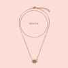 Fashionable small design advanced chain for key bag , necklace, simple and elegant design, trend of season, high-quality style