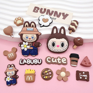 Cute Cartoon monster Monster Doll Soft Adhesive Patch DIY Mobile Phone Case Hole Shoes Flower Hair Accessories Water Cup Accessories