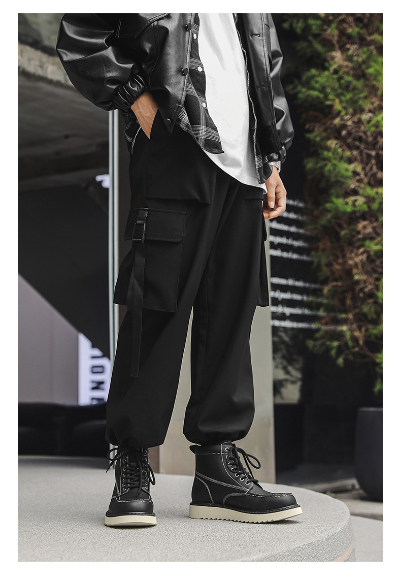 Martin – bottes montantes de moto pour hommes, tendance, décontractées, en velours, polyvalentes, combinaison de travail, 2024 coton, hiver 9055_voghion.com