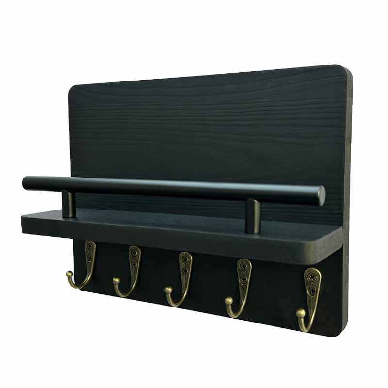 Amazon sala de estar colgante de madera pared colgante de pared estante de almacenamiento colgante de llaves de puerta de entrada marco de madera