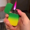 Metal shell green and yellow gradient lighter
