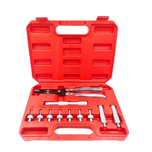 11-piece automobile valve oil seal disassembly and assembly tool set, valve spring disassembly and assembly pliers, 11pc oil seal pliers set