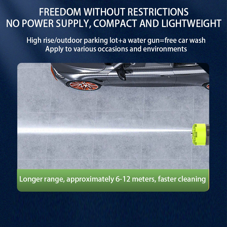 Cross-Border High-Pressure Car Wash Water Gun, Rechargeable Portable Lithium Battery Water Gun, High-Power Electric Display Water Gun, Cleaning Machine, Flower Watering Tool