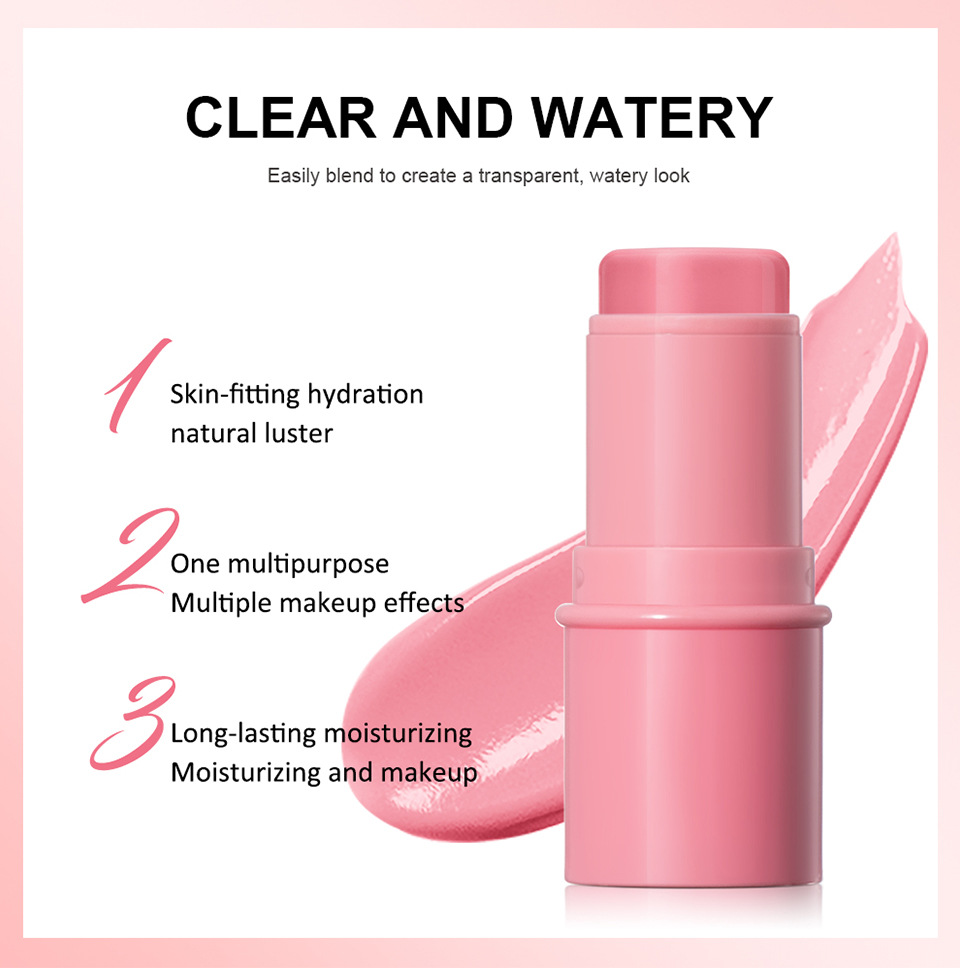 lakerain Water Glow Blush Cross-border Beauty color-enhancing Blush Stick Application Scenario