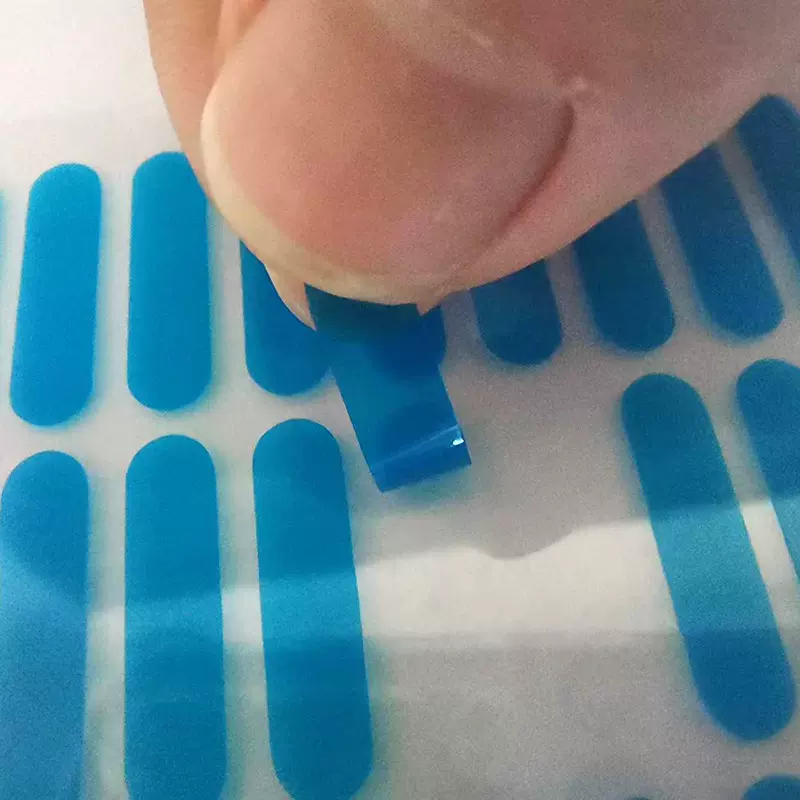 蓝牙耳机绝缘膜耳机充电仓高粘保护膜 PET保护膜蓝色PE绝缘膜