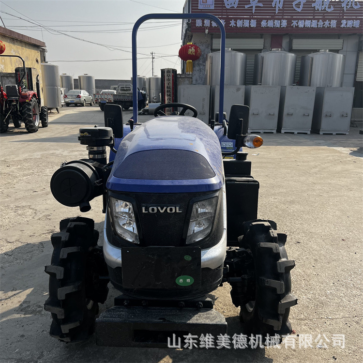 雷沃704大棚王拖拉机 小车身四驱果园耕地机 强压多路阀