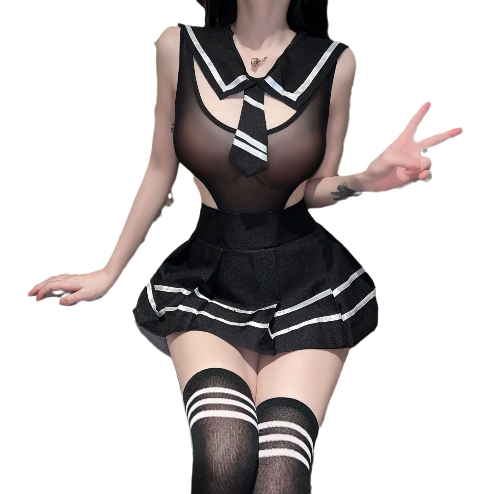 Jk lencería sexy lindo campus pijama uniforme tentación mono cama amor sexy traje puro deseo mujer