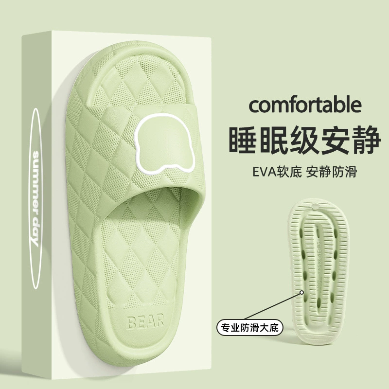 Мужские летние тапочки для дома и ванной, толстая подошва, нескользящие, из ЭВА, оптом