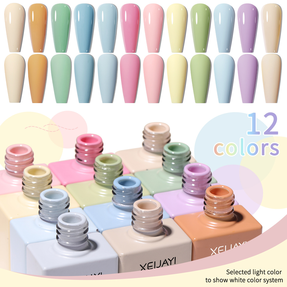 Verano 2025 manicuras macarón color caramelo pegamento de manil de manica red roja color popular conjunto de pegamento de fototerapia blanqueador