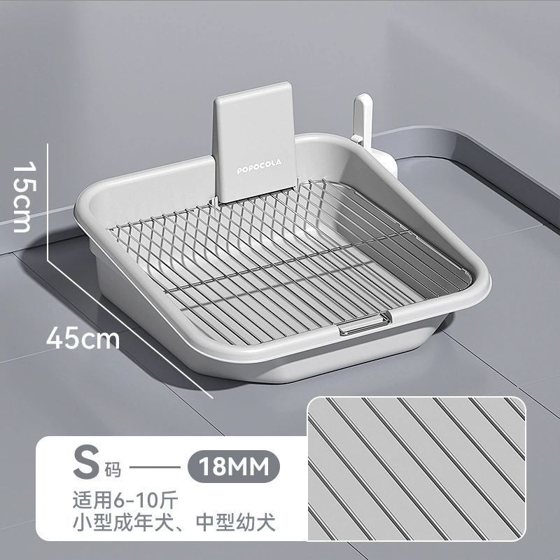 Собака туалет для домашних животных тазик для мочеиспускания горшок для мелких собак из нержавеющей стали