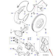 �����ڽݱ�XJ XE f-paceǰ�ƶ�ƬT2H43858 T2H53853