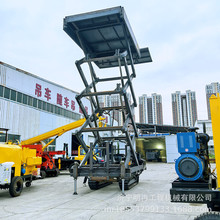 橡胶履带式升降平台车 农用收割运输举重多功能钢制履带升降平台