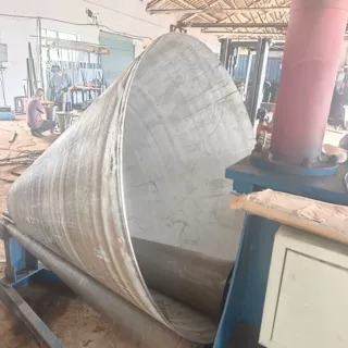 非标大小头变径锥形管滚圆焊接加工上海工厂卷锥筒变径大小头钢管
