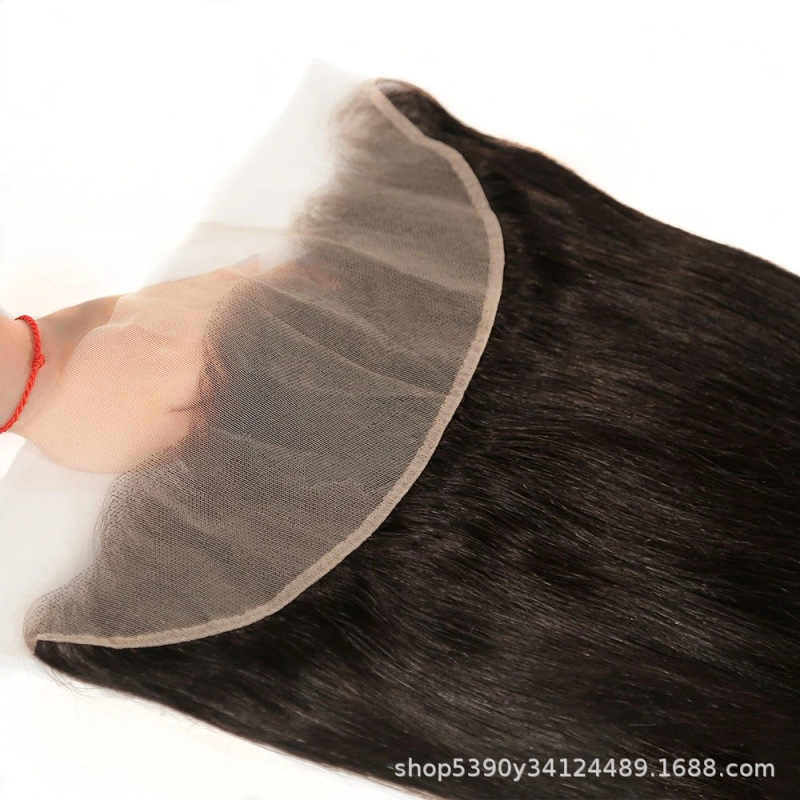 13*4 full frontal HD Handmade Lace Closures Human Hair wig