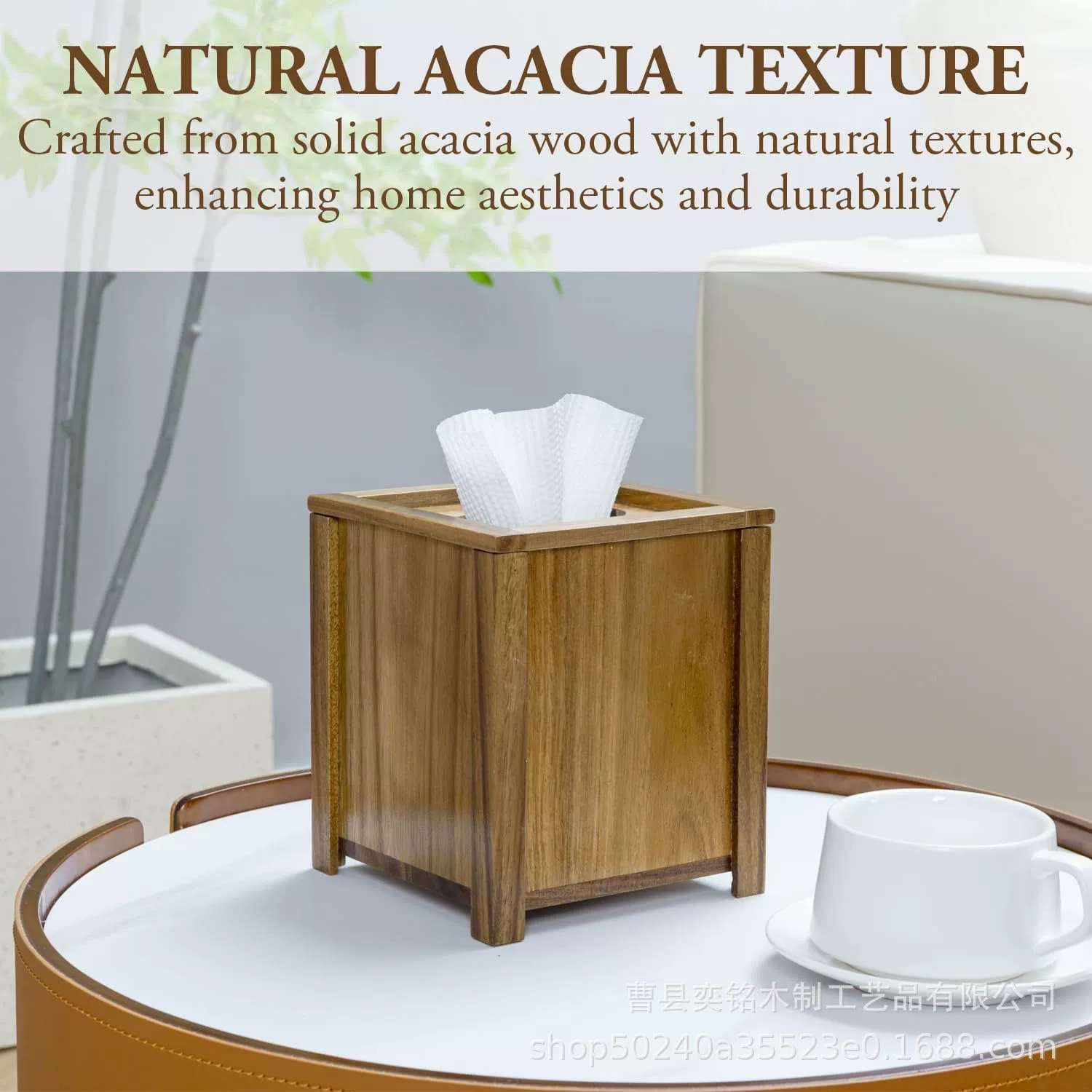 Деревянная квадратная коробка для салфеток для ресторана Бумажная коробка для хранения Настольная украшение украшения массивная деревянная коробка для ванной комнаты