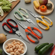 食品级不锈钢厨房剪刀多功能家用鸡骨剪烤肉剪鸡夹核桃阳江刀剪具