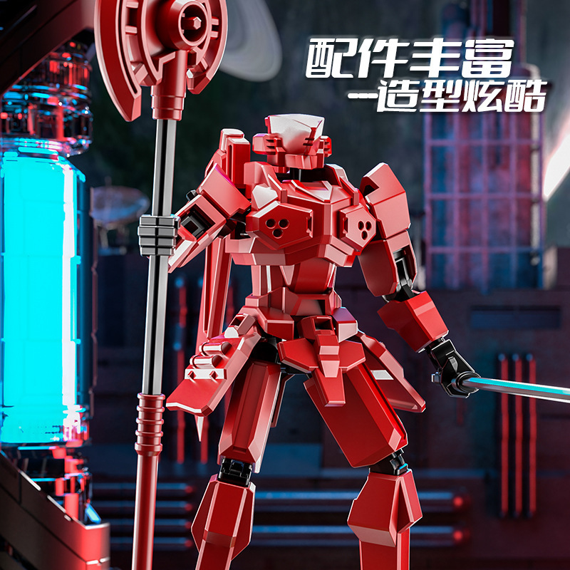 【新人専用0.01元】先駆者幸運戦士人形関節可動組立積み木玩具模型|undefined