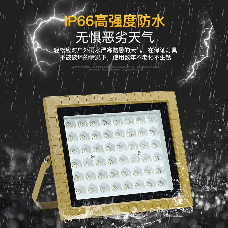 Yaming LED 防爆ライトガソリンスタンド化学工場ワークショップ防爆投光器倉庫照明 200 ワットスポットライト|undefined