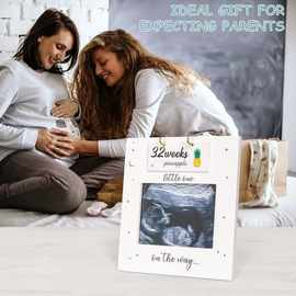 北欧木质相框摆台桌面创意装饰相框宝宝超声波纪念相框玄关摆件