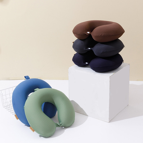 U-shaped pillow memory foam high quality summer ice silk cervical spine pillow ice silk slow rebound office neck pillow neck pillow nap pillow