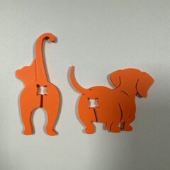 跨境Dog Cat Butt Bread Clip 狗屁股猫屁股面包袋夹零食袋封口夹