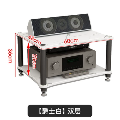 Amplifier Rack, Floor-Standing Home Electric car big tripod - two-layers-of-jazz-white