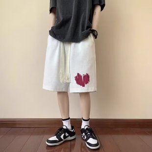 Summer Waffle Shorts for Men and Women, Casual American Style Versatile Sports Knee-Length Ins Slimming Breathable Comfortable Shorts