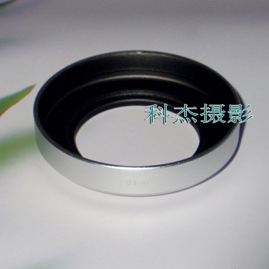 银色HN-40遮光罩适用于尼康DX 16-50mm F3.5-6.3VR微单镜头46mm