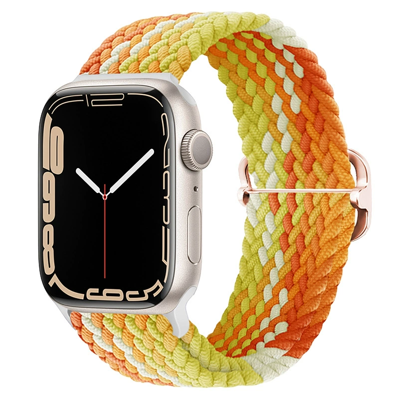 Смарт-ремешок Apple Watch подходит для Apple iWatch поколения 67891011 регулируемый нейлоновый переплетенный ремешок новый стиль