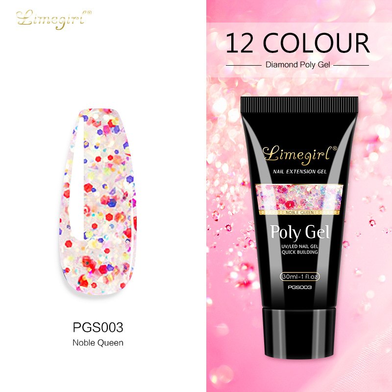 30ML uñas arte papel libre titular extensión rápida modelo de cristal pegamento indoloro UV extensión pegamento indoloro fototerapia cristal pegamento