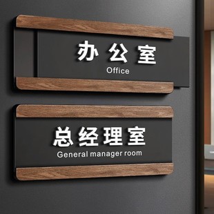 Acrylic Replaceable High-End Pull-Out Office Door Sign Wholesale Company General Manager Finance