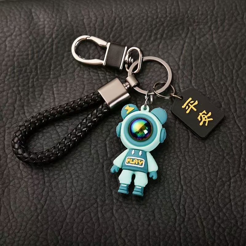 車のキーホルダーのペンダントの高級な男女のキーホルダーのキーホルダーのキーホルダーのキーホルダーのキーホルダーの漫画のかわいい星空の熊|undefined