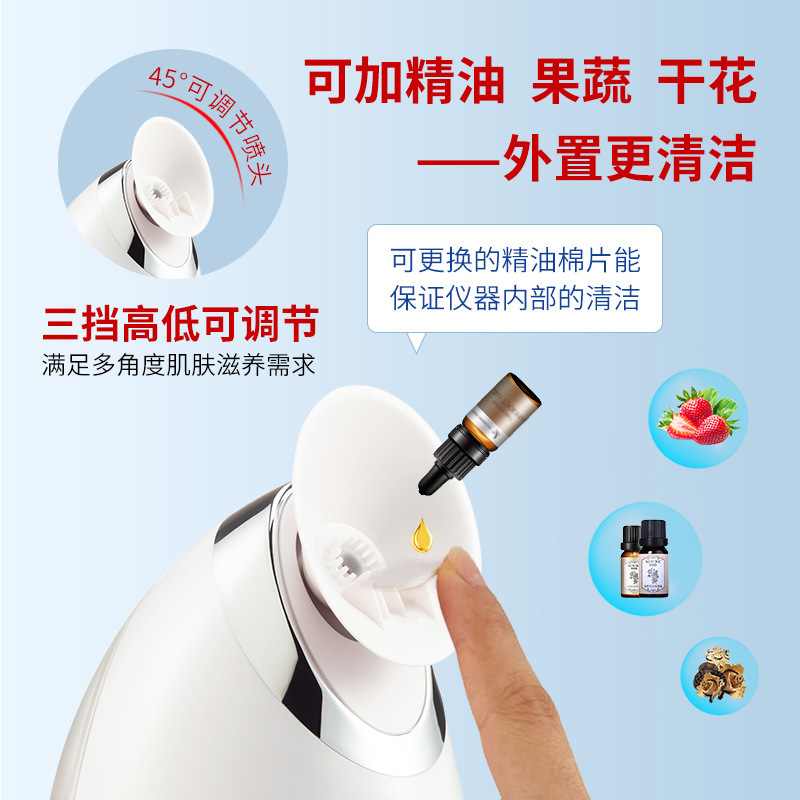 顔蒸し器の顔のスプレーの補水器の加湿器の美容器の家庭用多機能の熱いスプレーの顔の器の源の工場|undefined