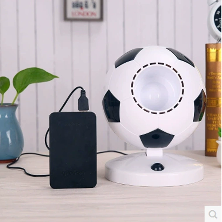 Креативный подарок маленькая бытовая техника трансграничная батарея USB двойной источник питания мини-вентилятор футбольный стиль маленький вентилятор