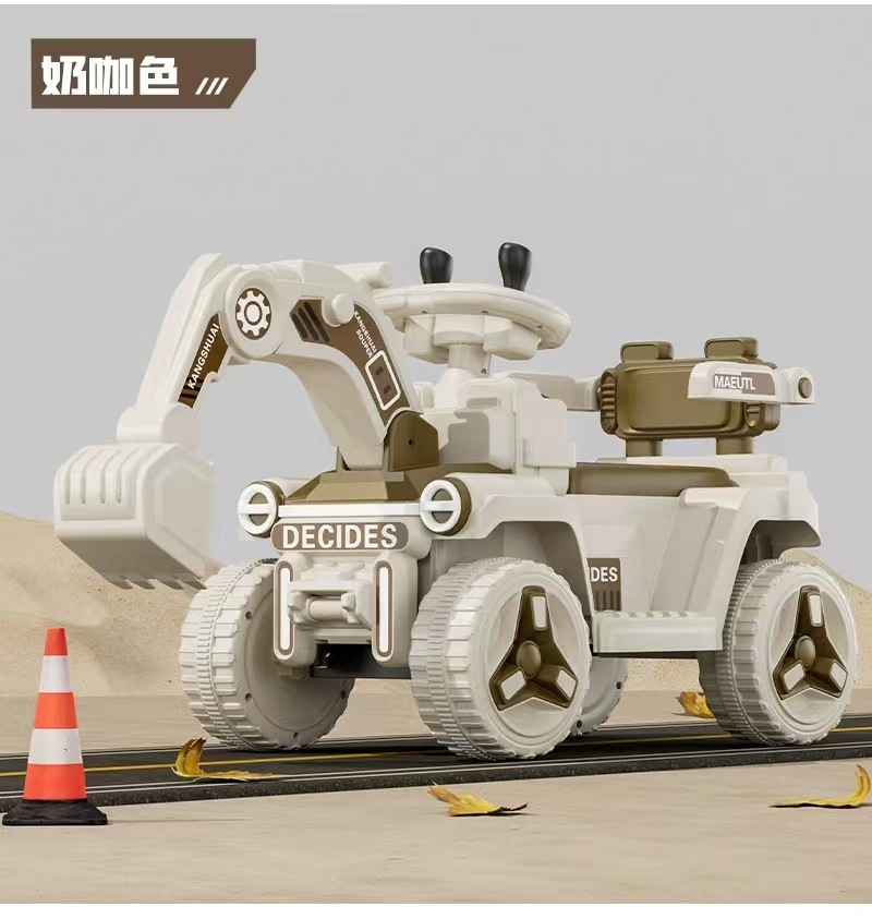 Excavadora de juguete para niños se puede sentar juguete para niños y niñas excavadora eléctrica de control remoto se puede sentar gran vehículo de ingeniería image 8