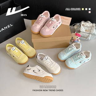Pull-Back Thin-Soled Lightweight German Training Shoes with Lace Edges, High-Looking Ballet Sneakers, Artistic and Exquisite Forest-Style Shoes for Women