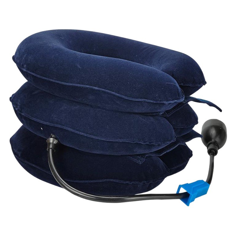 Junlaikang tres capas inflable cuello camilla para hombres y mujeres equipo del hogar inflable masajeador de cuello