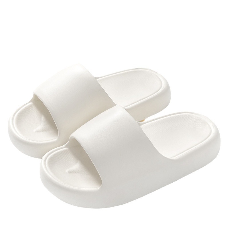 Zapatillas de baño Eva de fondo grueso para hombre de verano para mujer anti-deslizante no olor a los pies en el hogar