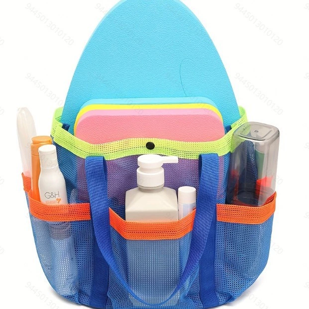 Амазонка мульти-карманная сетчатая пляжная сумка для купания Песчаная сумка Пляжная сумка Пляжная сумка для купания