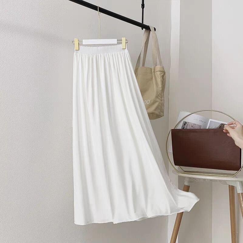 European and American Foreign Trade Hanfu Inner Petticoat for Women, Anti-Exposure Mid-Length Waist-Length Horse Face Skirt with Lining